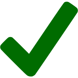 White checkmark icon on a transparent background.